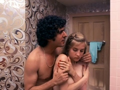 Lovely Amateur teen brunette masturbating outdoor