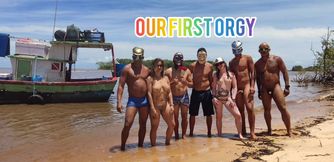 I TOOK MY WIVES TO A GANGBANG WITH MY FRIENDS ON AN OLD BOAT IN SALVADOR