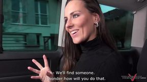 Spanish toreador Pablo Ferrari rides Mea Melone in a taxi