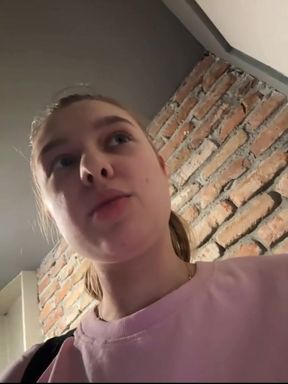 Public natural tits play and Nipple clamps