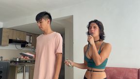 Assist my step-sister with singing lessons and deeply fuck her throat