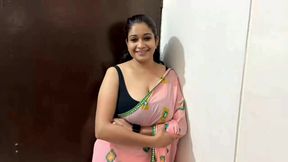 Hot Village stepmom showing xxx Ass while  boobs fuck by stepson in saree