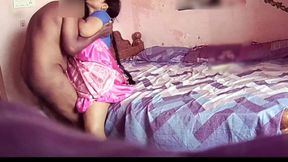 Sexy Indian Housewife in Pink Saree & Blue Blouse Have Nice Good Fuck