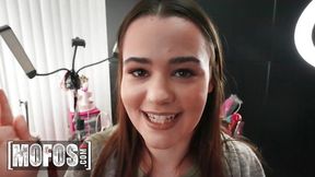 MOFOS - Smoking Hot Trinity Olsen Gets Picked Up And Fucked Hard By Tall And Muscular JMac