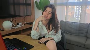 My math teacher loses control with my big ass