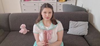 My First Time! Blowjob and Riding with My Daddy