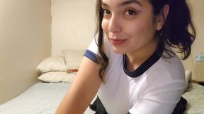 Sexy Horny Girl Masturbates with Dildo - Amateur