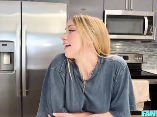 Screwing My step Brothers Hawt Blond Girlfriend - Khloe Kapri - FantasyPOV