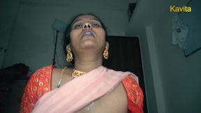 Desi Indian Kavita close up fuck with hairy pussy and happy riding