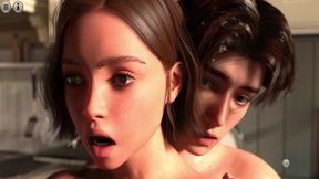 Jessie&#039;s Mom Entered The Kitchen &amp; Almost Caught Us Fucking