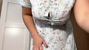 Busty Eva loves to masturbate her pussy with her fingers, dirty talk, Eva&#039;s loud moans