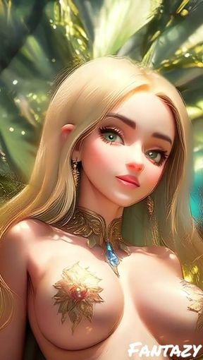 fantasy magic fairy girls in forest (Ai models)