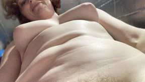 Exploring my slick butt&#x1F351; hole as you capture my hairy mature pussy&#x1F32E;&#xFE0F; from a hot angle